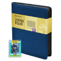 9 Pocket Zipper Folio for Sentry Card Holders - Blue Denim