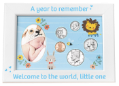 Babys First Year Coin & Photo Frame (Boy)