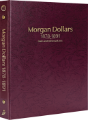 Morgan Dollars 1878-1891 Date & Mintmark Set Prestige Coin Album (Burgundy)