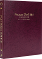 Peace Dollars 1921-1935, Date & Mintmark Set P, D & S (Burgundy)