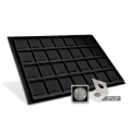 Horizontal 2x2 Display Tray (28 Slots) Black