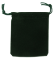 Velour Drawstring Pouch - 2.75x3.25 Green