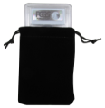 Velour Drawstring Pouch - 3x4.25 Black