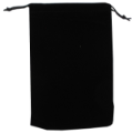 Velour Drawstring Pouch - 5x7.5 Black