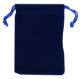 Velour Drawstring Pouch - 5x7.5 Royal Blue