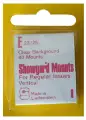 22x25mm Showgard Mounts - Pre-cut Singles (Clear)