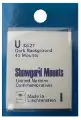 33x27mm Showgard Mounts - Pre-cut Singles (Black)
