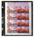 USA Cover Album Pages (Black) - 1 Pocket
