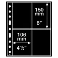 Grande Sheets 4 Pocket for Postcards, Black