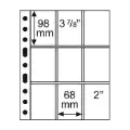 9 Pocket Grande Pages for Sportcards, Clear