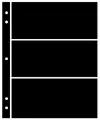 Supersafe Stocksheets 3 Rows 82mm, Black