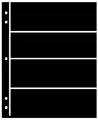 Supersafe Stocksheets 4 Rows 61mm, Black