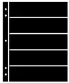 Supersafe Stocksheets 5 Rows 46mm, Black