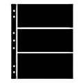 Hagner Stock Sheets 3 Row Black One Sided
