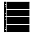 Hagner Stock Sheets 4 Row Black One Sided
