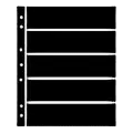 Hagner Stock Sheets 5 Row Black One Sided