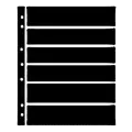 Hagner Stock Sheets 6 Row Black One Sided