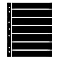 Hagner Stock Sheets 7 Row Black One Sided