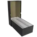 Double Row Slab Box - 12" - Heavy Duty - Black