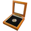 Guardhouse 5x5 Glass-top Wood Display Box - Holds Medium Sized Capsule