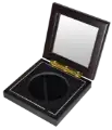 Guardhouse 5x5 Glass-top Wood Display Box - Holds Z Sized Capsule