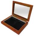 Wood Glass-Top Display Slab Box - 2 Slab Universal