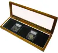 Wood Glass-Top Display Slab Box - 5 Slab Universal