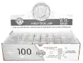 Round Coin Tube-Half-Dollar, 100/box