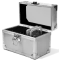 Falcon Series 10 Slab Box - Clear Top - Aluminum Finish