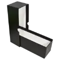 Single Row Slab or Crown Box - 8.25" - Standard Duty - Black