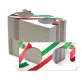 2.5x2.5 Paper Coin Holders for ASE/Large Dollar - Mexican Flag