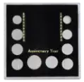 Anniversary (Small $, .50, 5 Quarters, .10, .05, .01)