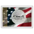 American Silver Eagle Frosty Case with Flag