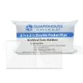 2.5x2.5 Shield Coin Flip - Polypropylene/50 Pack