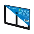 2 Card Screw Card Holder 35pt - Black Border