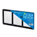 3 Card Screw Card Holder 35pt - Black Border