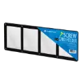 4 Card Screw Card Holder 35 pt - Black Border