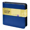 Graded Trading Card Zipper Folio for 60 PSA Card Slabs - Blue Denim