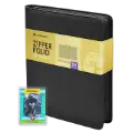 9 Pocket Zipper Folio for Sentry Card Holders - Charcoal
