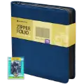 16 Pocket Zipper Folio for Sentry Card Holders - Blue Denim