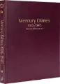 Mercury Dimes 1916-1945, Date & Mintmark Set P, D & S (Burgundy)