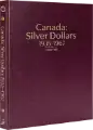 Canada Silver Dollars: 1935-1967 Date & Mintmark Set (Burgundy)