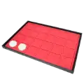 Elegant Coin Display Tray and Jewelry Pad - Dual Use (24 Slots)