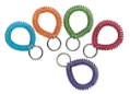 Key and Card Wrist Coils - Assorted Colors