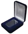 Velvet Coin Capsule Box - Holds 1 oz Silver Bar Capsule (Vertical)