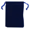 Velour Drawstring Pouch - 5x7.5 Royal Blue