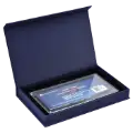 Magnetic Lid Display Box - Holds Guardhouse Modern Currency Slab - Blue