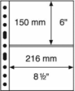 2 Pocket Grande Pages for Graded Currency Notes, Clear - GRANDE2C