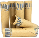 Nested Preformed Nickel Tube Coin Wrappers