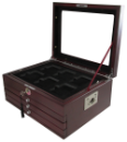 Multi-tray, Wood Deluxe Glass-top, Latch Key (24 Slabs)